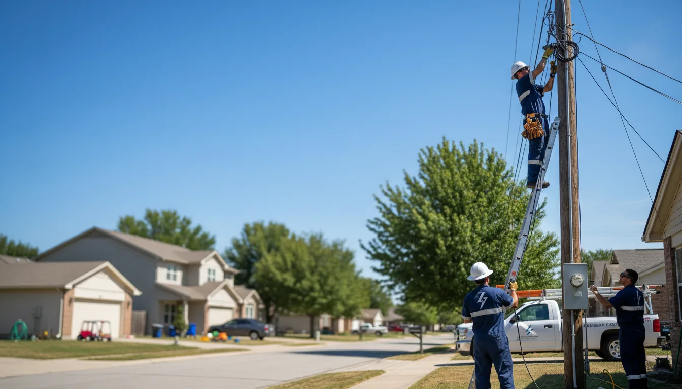 Residential electrician providing installation services in South Laurel, MD